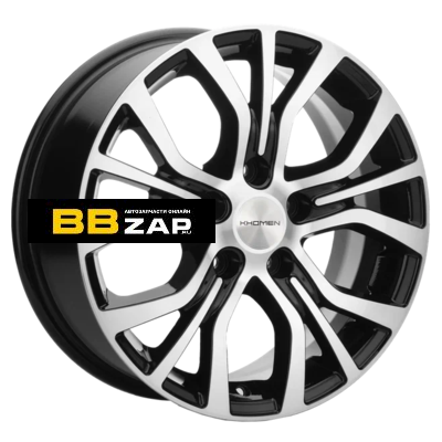 Автодиск Khomen Wheels 6,5x165x110 ET43 D65,1 KHW1608 (Opel Zafira) Black-FP