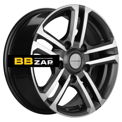 Автодиск Khomen Wheels 6,5x165x139,7 ET35 D98,5 KHW1602 (Niva 4x4 Bronto) Gray-FP (под ORG)